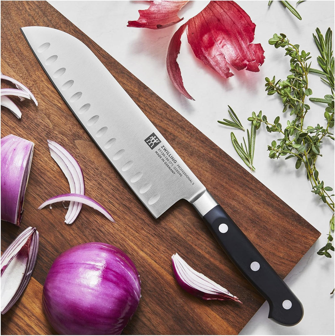 ZWILLING Professional S Santokumesser, Klingenlänge: 18 cm, Grosses Klingenblatt, Rostfreier Spezial