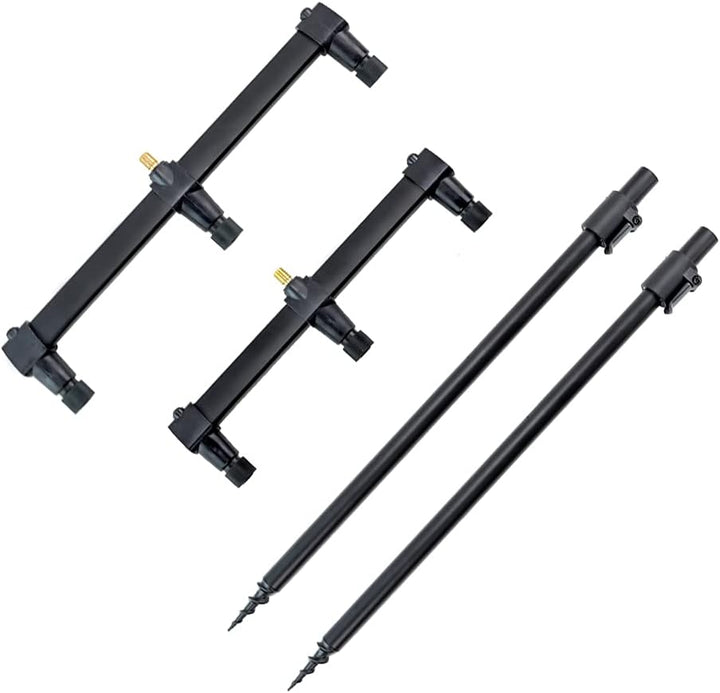 Hirisi Tackle Aluminium Karpfen Angelrute Pod Set Banksticks und Buzz Bar für 3 Angelruten (40-60) 4
