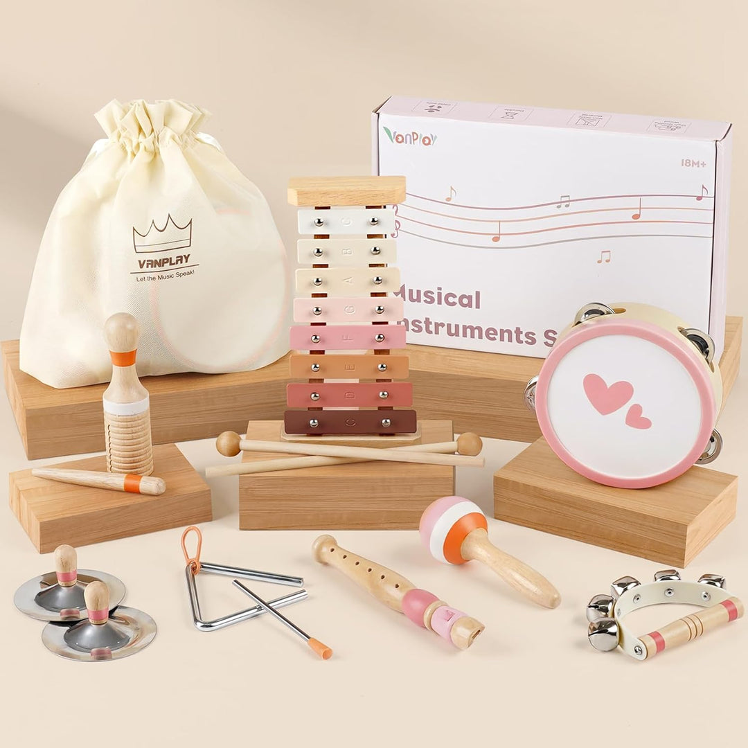 Musikinstrumente Kinder ab 3 Jahre Xylophon Trommel Schlagzeug Kinderspielzeug Musikinstrumente Spie