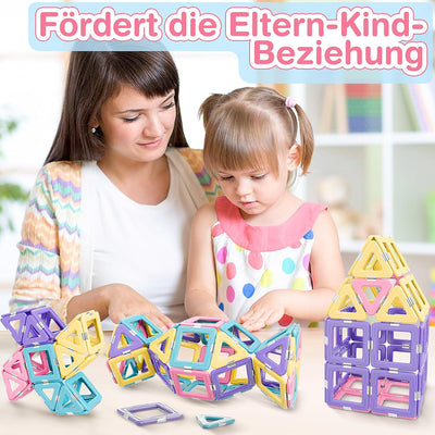 Lovchil Magnetische Bausteine, Magnetspielzeug Magneten Kinder, Magnetbausteine Magnet Montessori Sp