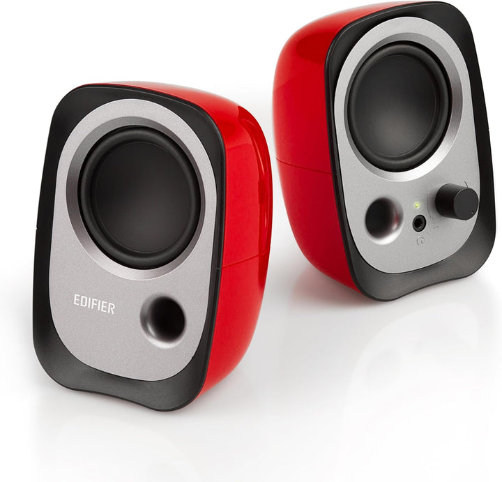 Edifier R12U RD USB-Lautsprecherset Bassreflex-Port Kopfhöreranschluss Integrierter Lautstärkeregler