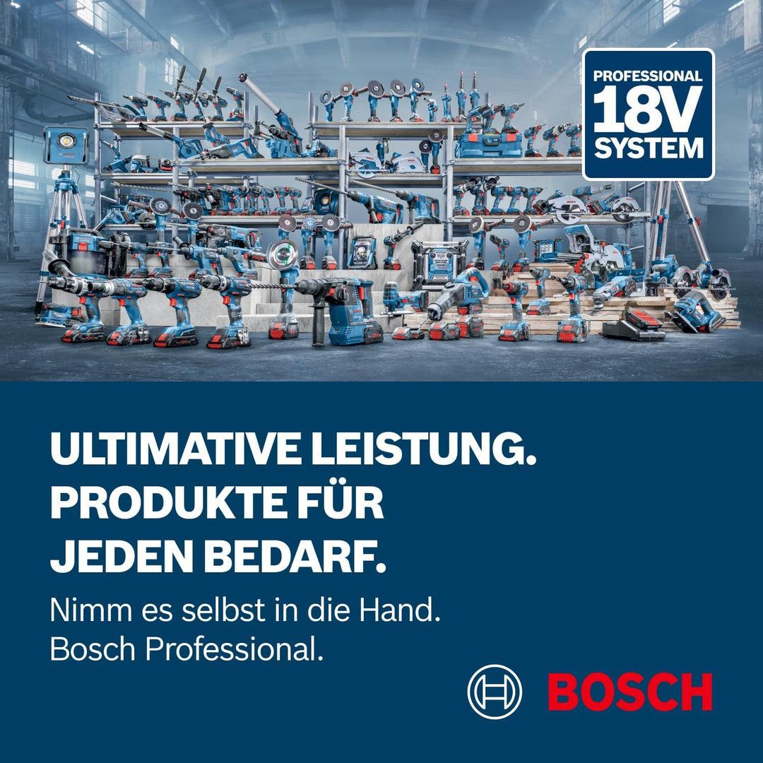 Bosch Professional 18V System Akku Winkelschleifer GWS 18V-10 (Scheiben-Ø: 125mm, inkl. Schnellspann
