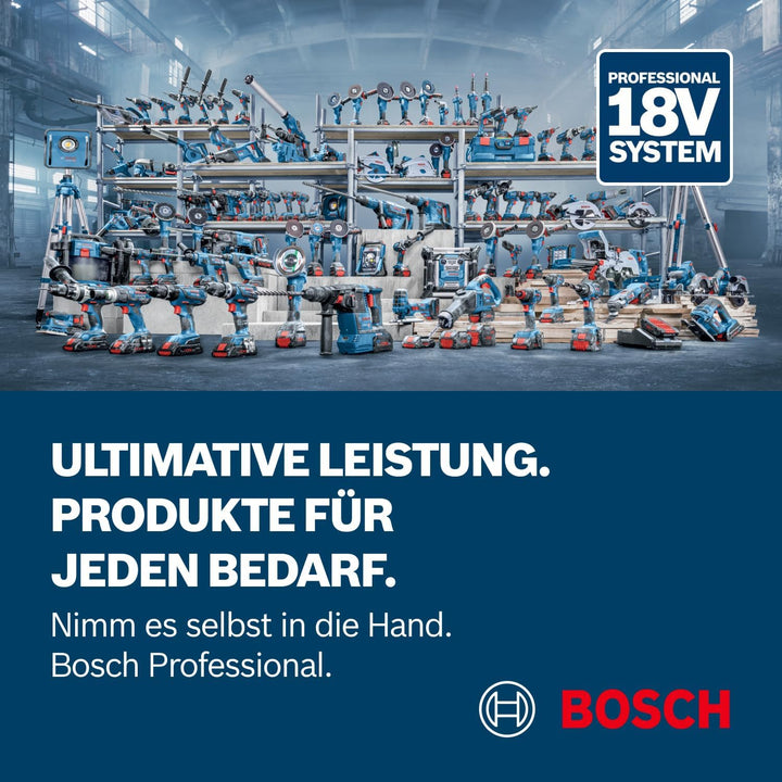 Bosch Professional 18V System Akku Winkelschleifer GWS 18V-10 (Scheiben-Ø: 125mm, inkl. Schnellspann