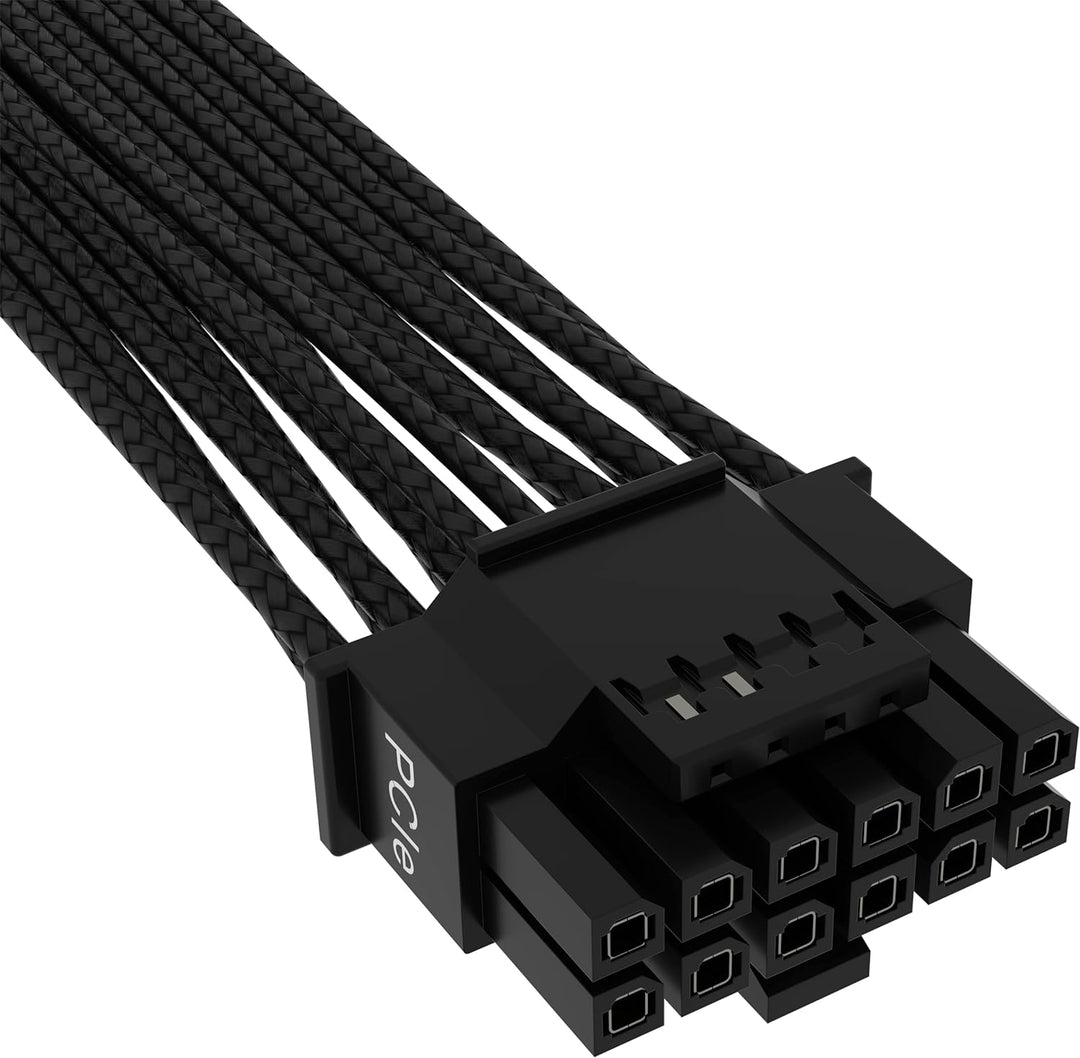 Corsair Premium 600W PCIe 5.0 / Gen 5 12VHPWR-Netzteilkabel – Passend für Typ-4-Netzteile über Zwei