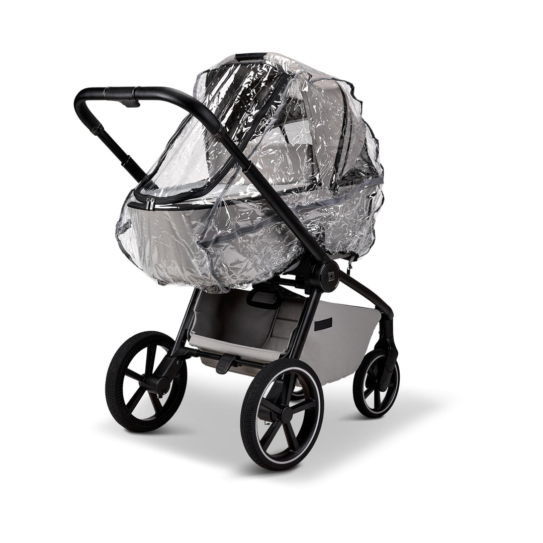 MOON Regenschutz für RESEA+ und Sportwagen Buggy SPORT, durchsichtig Reflektorstreifen, Regenverdeck