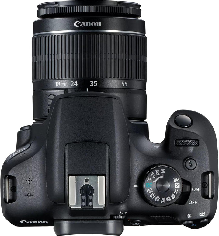 Canon EOS 2000D Spiegelreflexkamera (24,1 MP, DIGIC 4+, 7,5 cm (3,0 Zoll) LCD, Full-HD, WIFI, APS-C