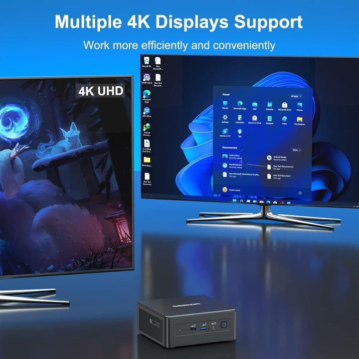 GEEKOM Mini-PC IT8 SE mit i3-8109U (bis zu 3,6 GHz), 8 GB DDR4 RAM und 256 GB SSD Ultra-leiser Kompa