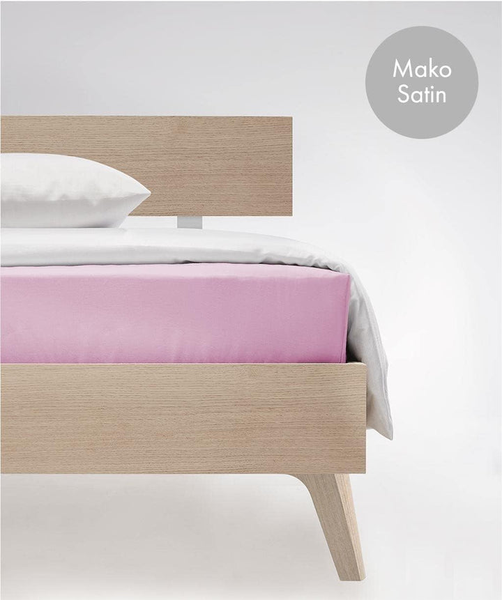 fleuresse L Uni-Colours-Bettlaken, Mako-Satin, Rose, 270 x 260