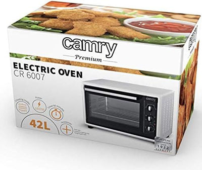 Backofen 1800W 42 L mit Umluft und Drehspiess Minibackofen 250°C Timer Mini