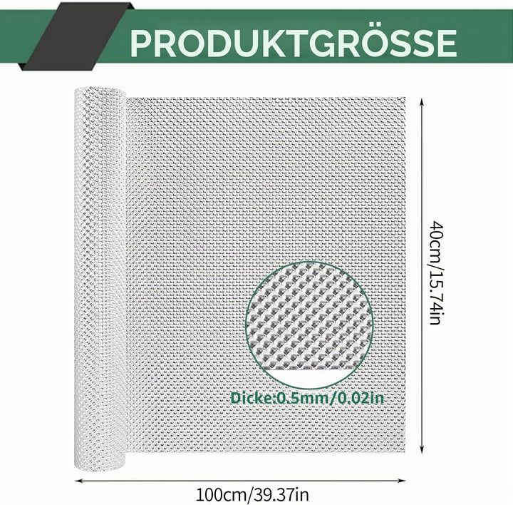 Hitzeschutzblech, 100cm x 40cm Aluminium Hitzeschutzmatte Hitzeschutzblech Auspuff Kann Geschnitten