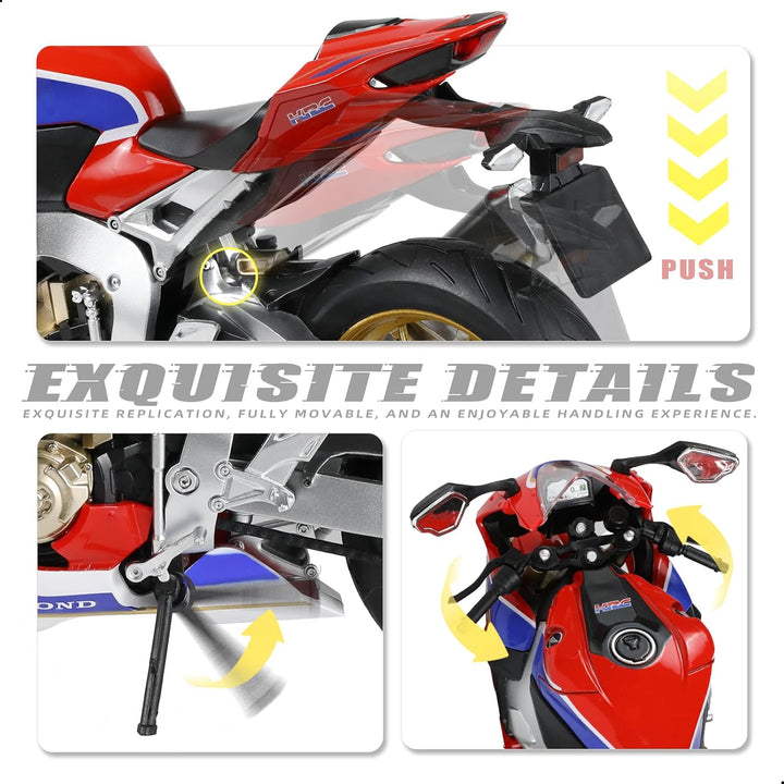 1: 9 Motorradmodell kompatibel für Honda CBR 1000RR Metall Die-Cast-Motorradmodell Keine Baugruppe b