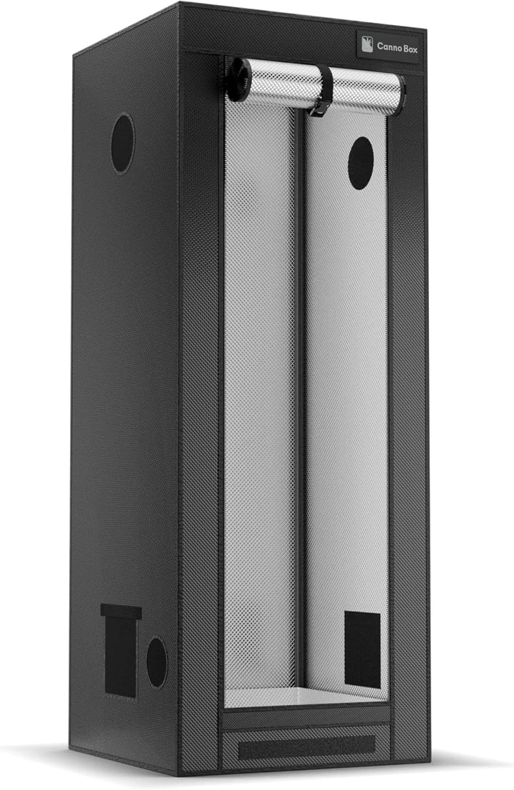 Growzelt 60x60x160 cm, Lichtdichte Gewächshaus, 1680D Hohe Reflektivität Mylar, Growbox mit abnehmba