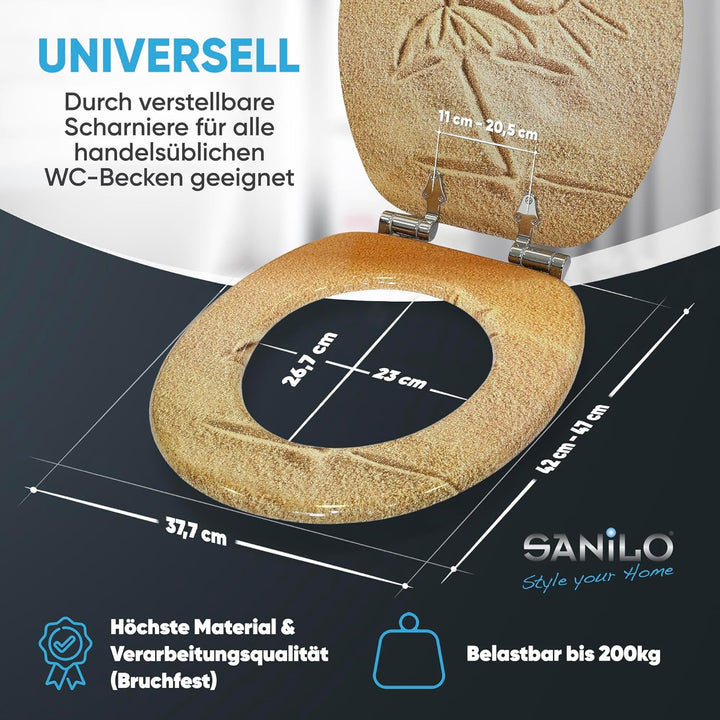 Sanilo WC Sitz mit Absenkautomatik, viele neue Toilettendeckel zur Auswahl, hochwertige Oberfläche,