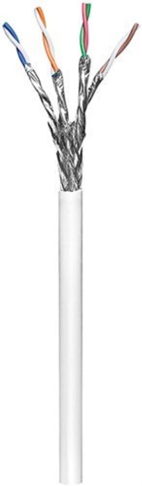 Goobay 94224 CAT 6 Netzwerkkabel, S/FTP (PiMF), Weiss