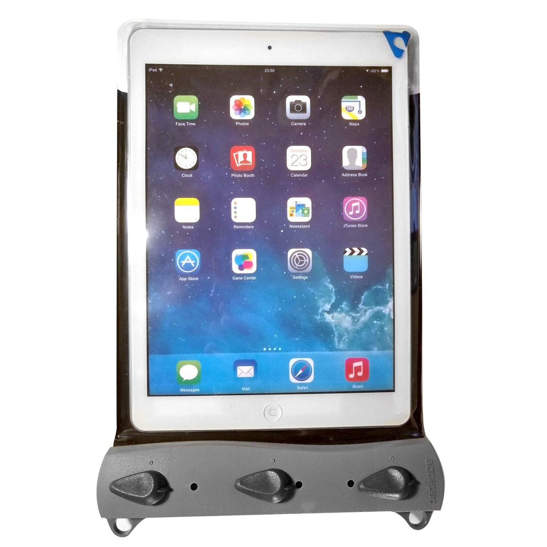 AQUAPAC wasserdichte iPad/Tablet-Tasche, transparent/grau, Gross, 668