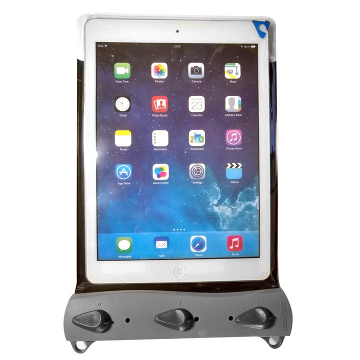 AQUAPAC wasserdichte iPad/Tablet-Tasche, transparent/grau, Gross, 668