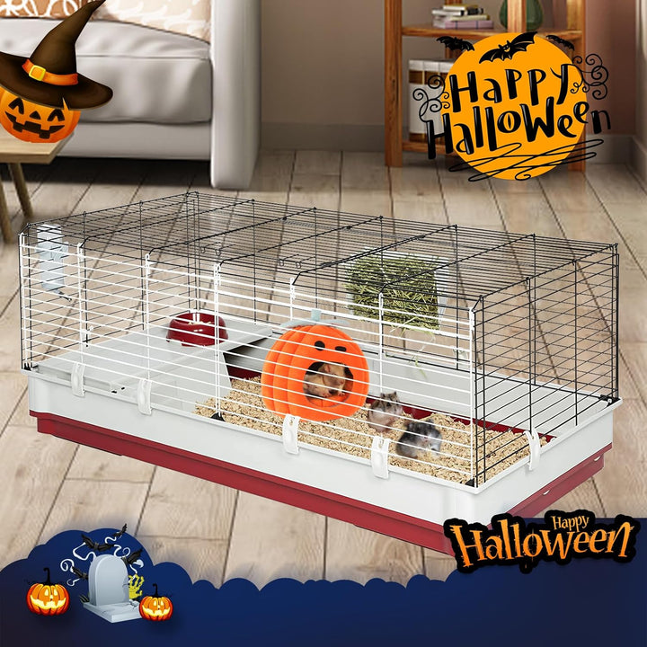 SBAYOOL Halloween Kürbis Meerschweinchen Bett, Niedlich Und Warmes Meerschweinchen Kuschelhöhle, Mee