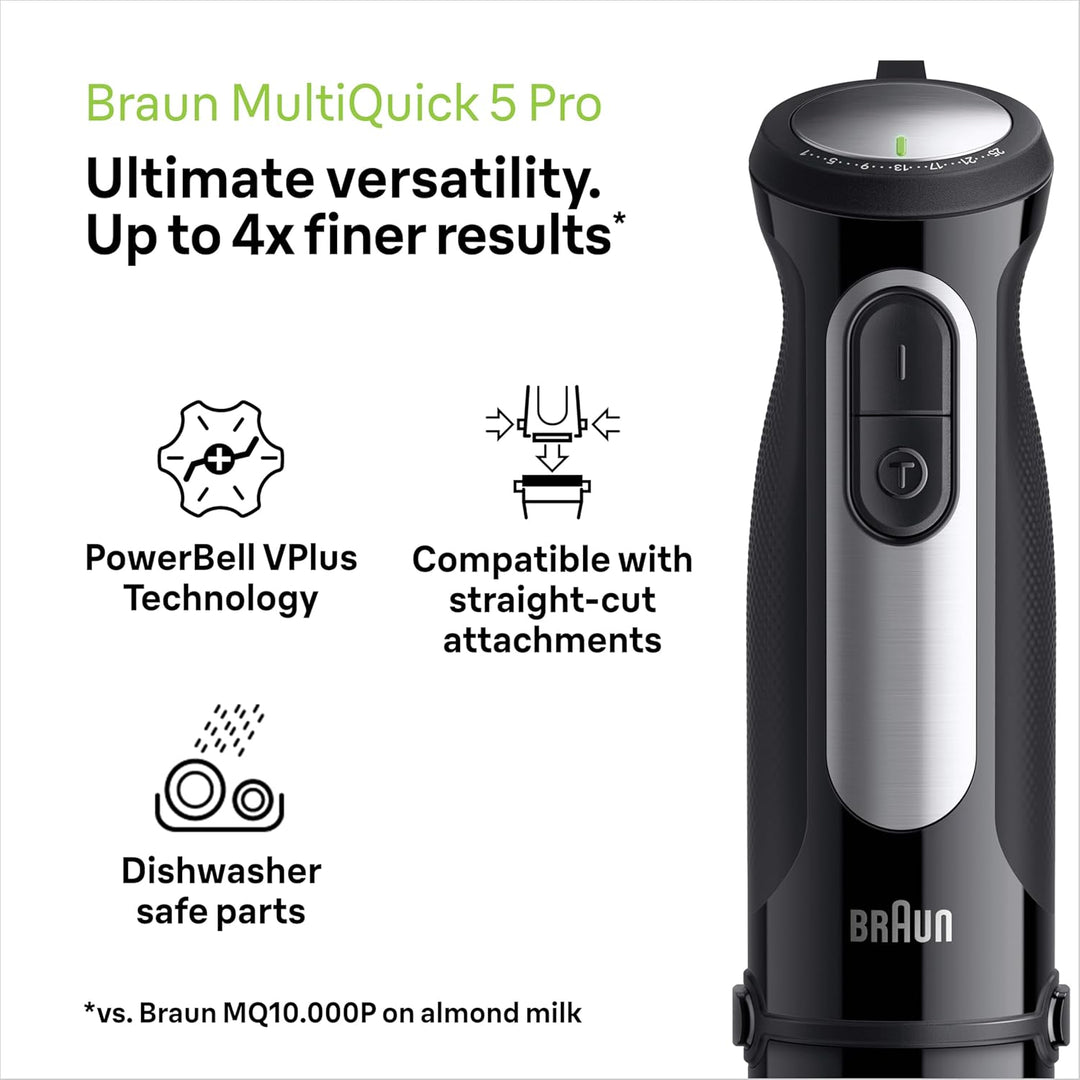 Braun MQ 55001 M MultiQuick 5 Pro Stabmixer schwarz 1000 W | Modell 2025, 1000 W | Modell 2025