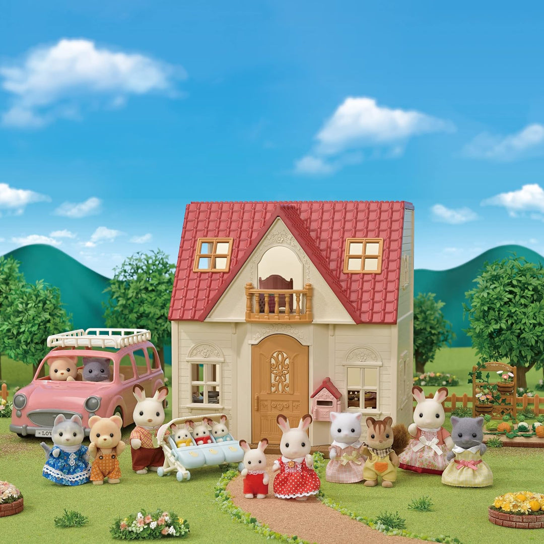 Sylvanian Families 5567 Starter Haus NEU, Multicolore & L5655 Schokoladenhasen Familie NEU Bundle mi