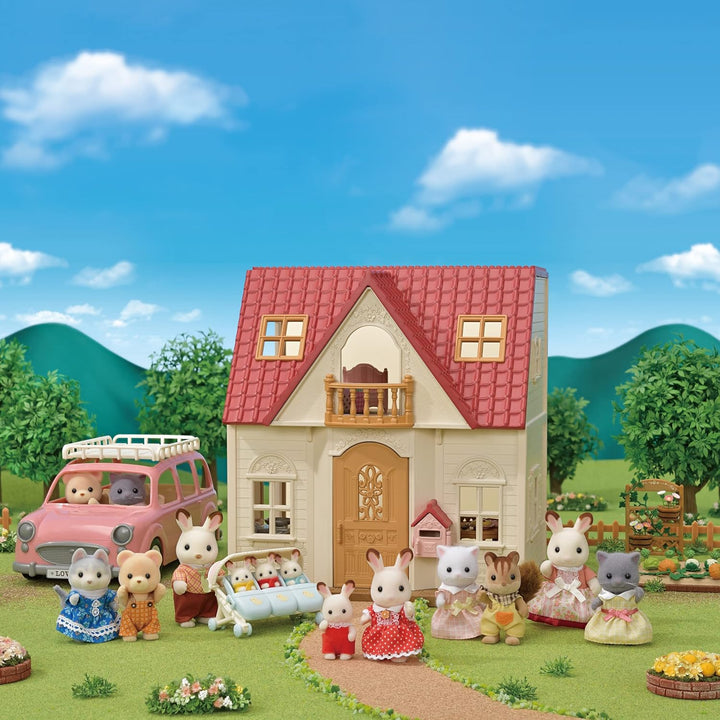 Sylvanian Families 5567 Starter Haus NEU, Multicolore & L5655 Schokoladenhasen Familie NEU Bundle mi