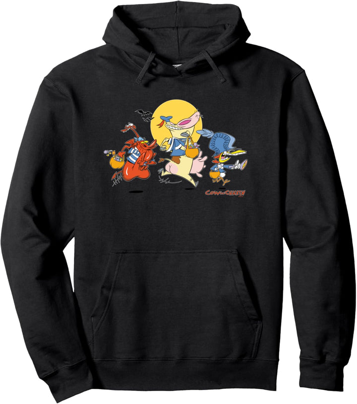 Cartoon Network Cow & Chicken Halloween Trick or Treating Pullover Hoodie