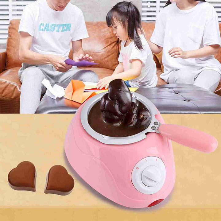 Mini Schokoladen Schmelzmaschine mit DIY Formen für Haushalt | 2-stufige Temperaturregelung Aluminiu