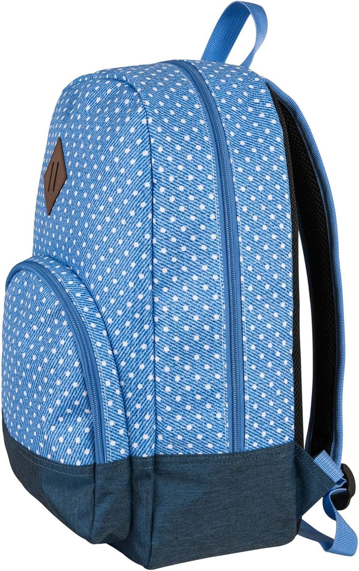 Rucksack Modetasche City Fashion PEPPERS DOTS 26382 Blau, Blau