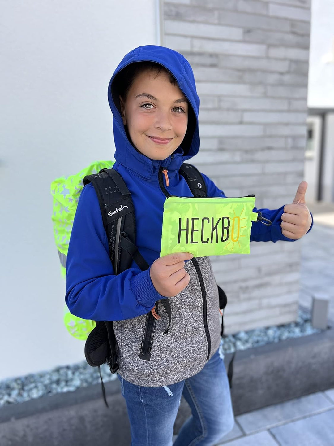 HECKBO Magic Ranzen Rucksack Regenschutz Hülle für Kinder - verschiede Motive - wechselt bei Regen d