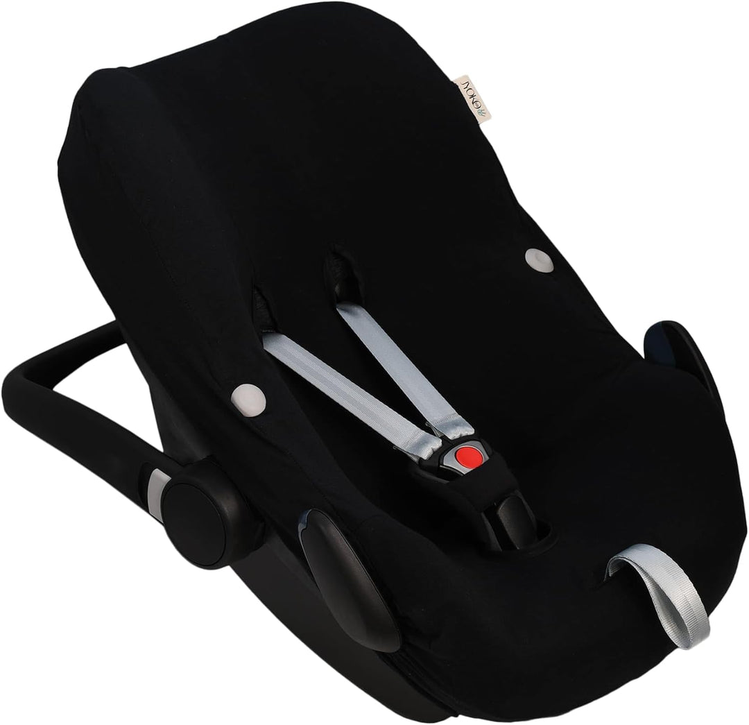 JYOKO KIDS Bezug für Autositz kompatibel mit Pebble Maxi Cosi Pebble Pro I-Size, aus Baumwolle (Blac