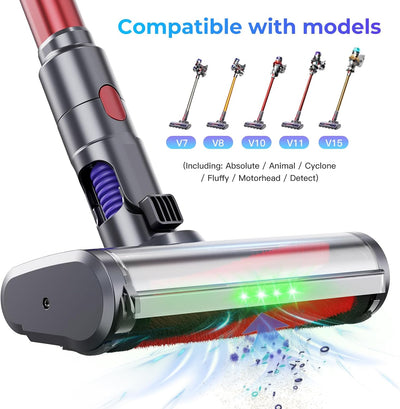 Motorisierte elektrische TurboBürste Ersatz-Staubsaugerkopf kompatibel mit Dyson V7 V6 V10 V11 V15,B