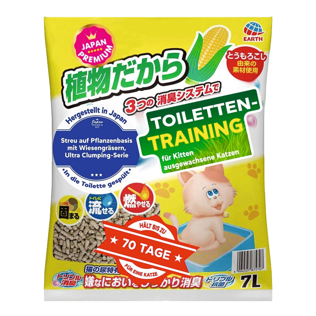 Pelleted Cat Litter, 7L, 6L,7 litres (Katzenstreufüller aus Wiesengras)