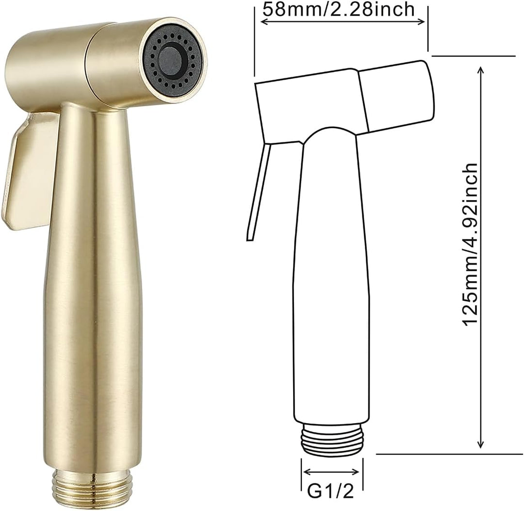 Ownace Bidet-Mischer, Brause-Set, WC-Dusche, muslimische heisse und kalte Bidet-Armatur mit Shattaf-