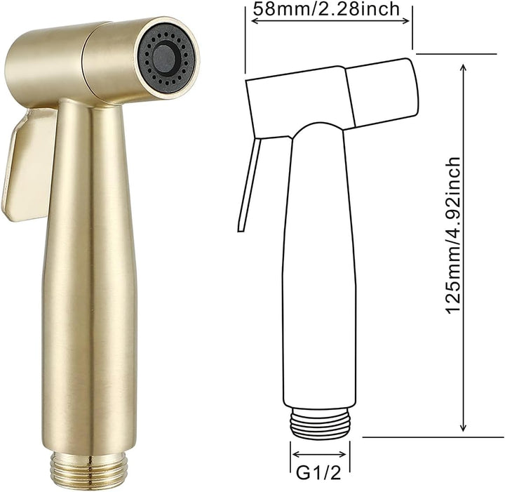 Ownace Bidet-Mischer, Brause-Set, WC-Dusche, muslimische heisse und kalte Bidet-Armatur mit Shattaf-