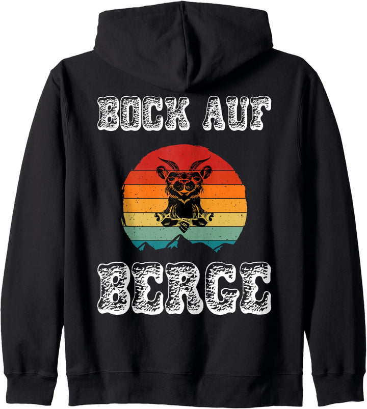 Bock auf Berge, Skifahrer, Skifahren, Snowboardfahrer Kapuzenjacke