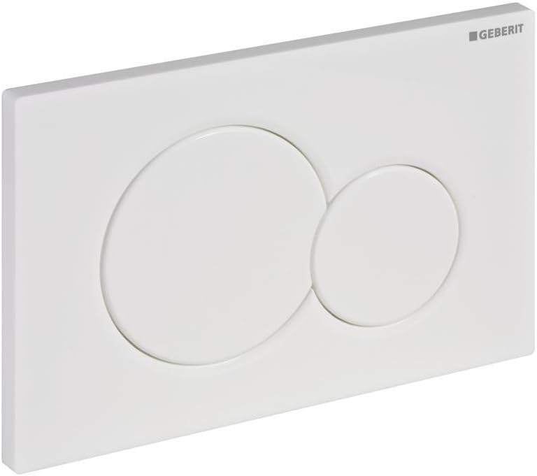 Geberit 115770115 Betätigungsplatte Sigma01, Kunststoff für 2-Mengen-Spülung 1 Stück Weiss, Weiss