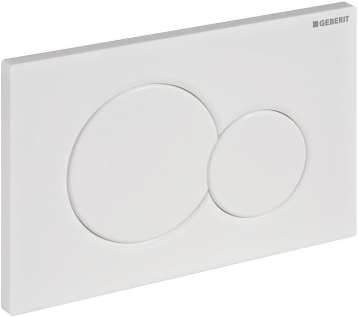 Geberit 115770115 Betätigungsplatte Sigma01, Kunststoff für 2-Mengen-Spülung 1 Stück Weiss, Weiss