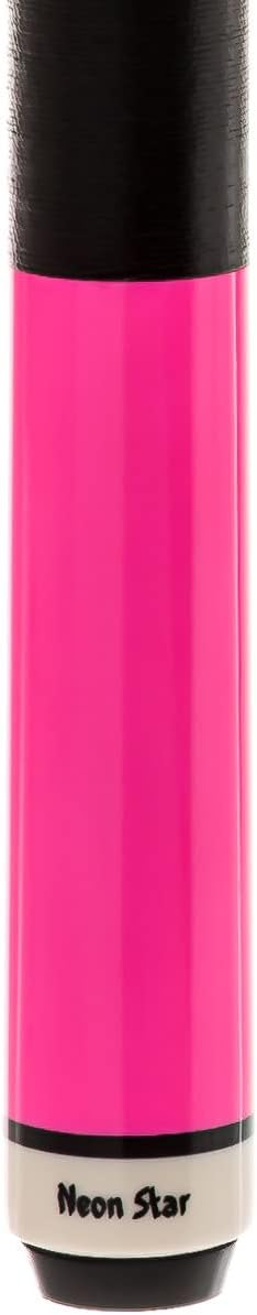 Winsport Billardqueue, Neon Star, Poolbillard Cue in Neon- gelb, pink, blau, grün. Profi-Spielqualit
