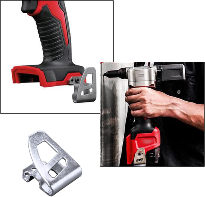 10 x Gürtelclip-Haken mit Schrauben, kompatibel mit Milwaukee M18 Tools Schlagschrauberbohrer 2603-2