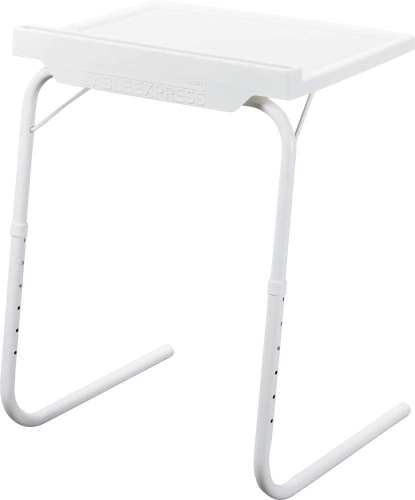Mediashop Table Express mit Clip LED Lampe | Beistelltisch | Couch-Tisch | Serviertisch | bis 25 kg
