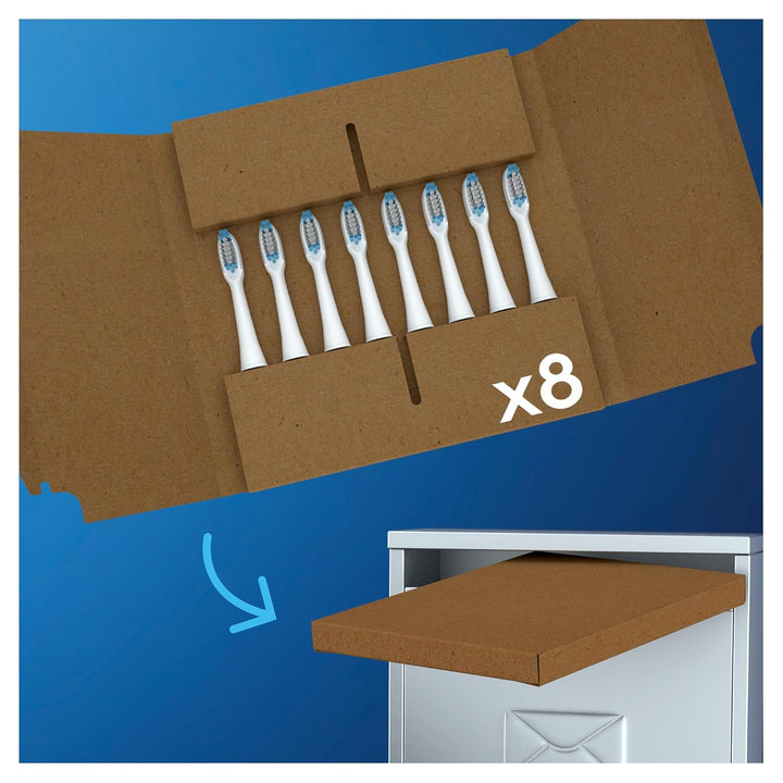 Oral-B Pulsonic Clean Aufsteckbürsten für Schallzahnbürsten, 8 Stück, Zahnbürstenaufsatz für Oral-B