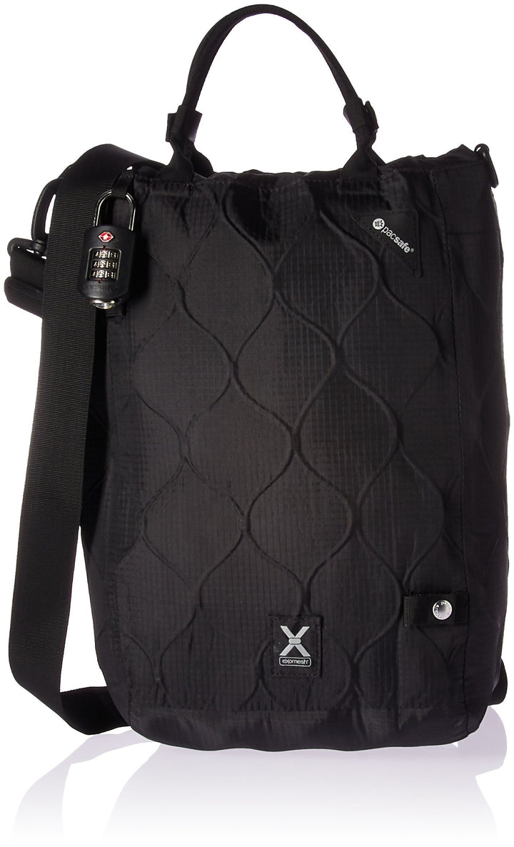 Pacsafe Travelsafe - Mobiler Safe, Schultertasche mit TSA-Zahlen-Schloss, Diebstahlschutz, Unisex He