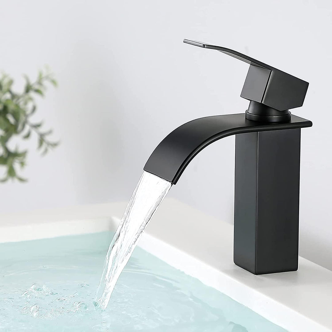 Wasserhahn Bad Schwarz Waschtischarmatur Schwarz - Cecipa Wascharmatur Bad Schwarz aus Edelstahl - M