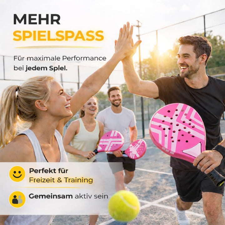 Padel Schläger Set mit Meshtasche – Für Erwachsene Profi Racket | Hochwertige Padelschläger für Anfä