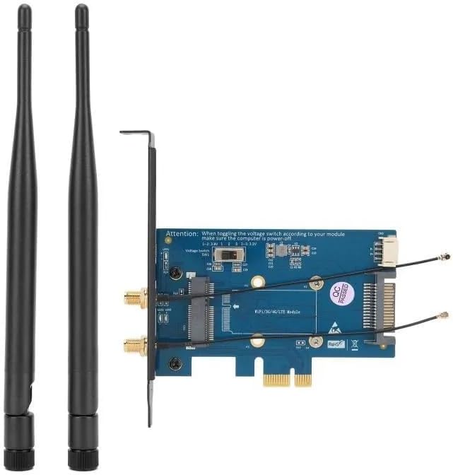 KALEA-INFORMATIQUE PCIe-Controller für Mini PCI Express (MiniPCIe mPCIe) WiFi- oder Bluetooth-Karte