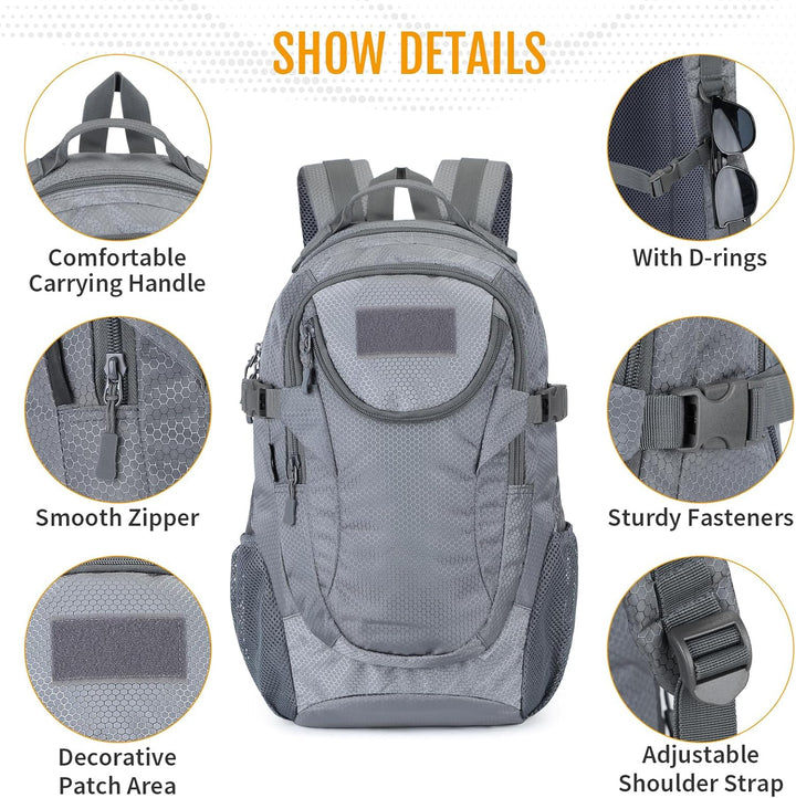 Militär Rucksack Molle Taktische Motorrad Wanderrucksack Outdoor Wasserdicht Trekkingrucksack 25L Ca