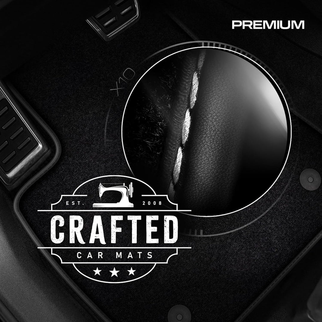 M MOTOS Velours Premium fussmatten Auto kompatibel mit Suzuki SX4 S-Cross ab 2013 - Premium, Matt, W