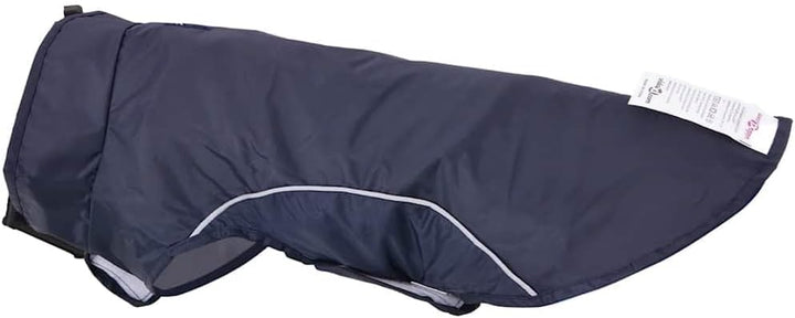vidaXL Hunde Regenmantel mit Reflexstreifen Polyester Marineblau XXS, Hundemantel, Hundejacke, Regen