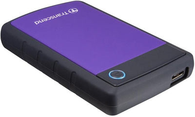 Transcend TS1TSJ25H3P 1TB portable, externe Festplatte (HDD) in purple (lila) mit Backup-Funktion (D