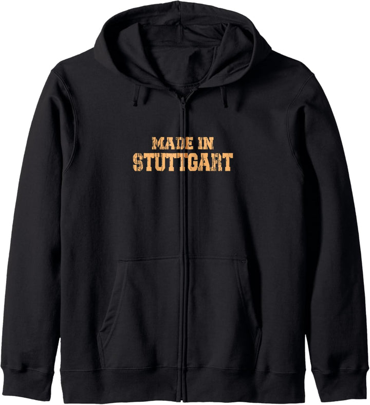 Geboren In Stuttgart Retro Stadt Stuttgart Kapuzenjacke