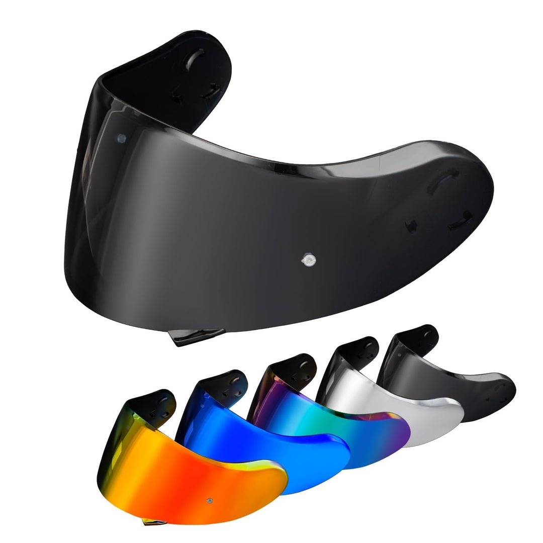 PSLER Helm Visier für Neotec 2 - Verspiegelt Helmvisier für Shoei Neotec 2 CNS-3 Getöntes Visier Mot